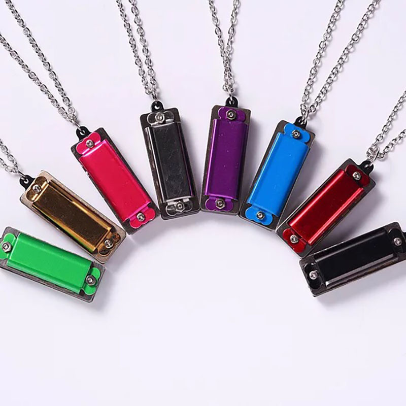 Musical Instrument Logo - Collana Mini armonica personalizzata, Logo personalizzato,