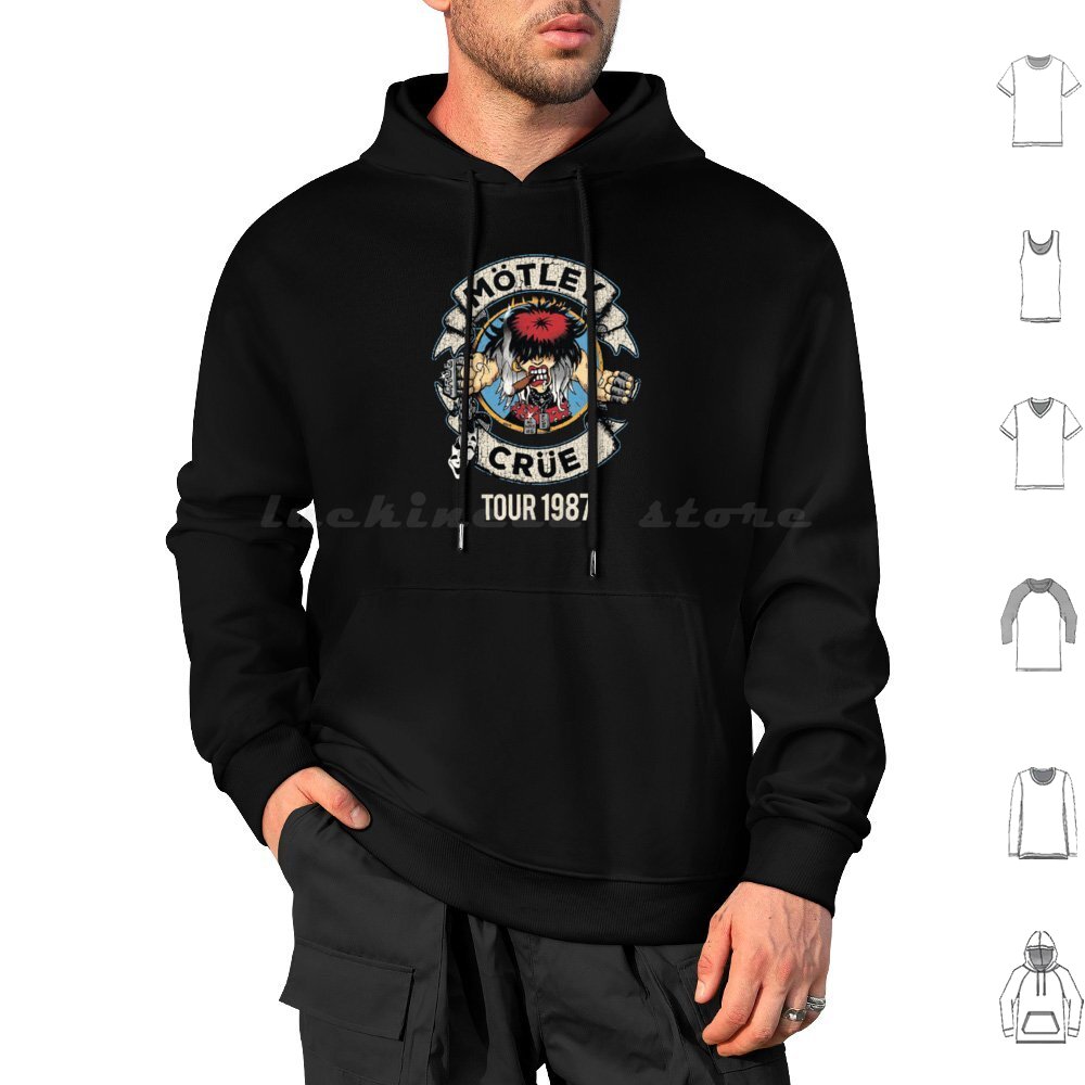 Musical Instrument Logo - Felpa con cappuccio The-Greats-Crue in cotone