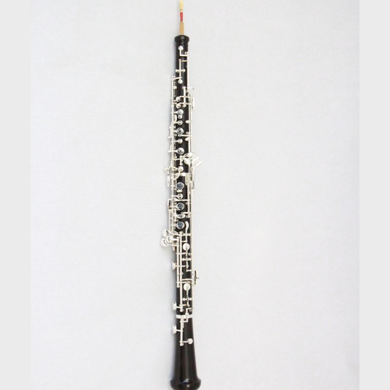 Musical Instrument Oboe - Oboe in Legno d'Ebano Placcato Argento,
