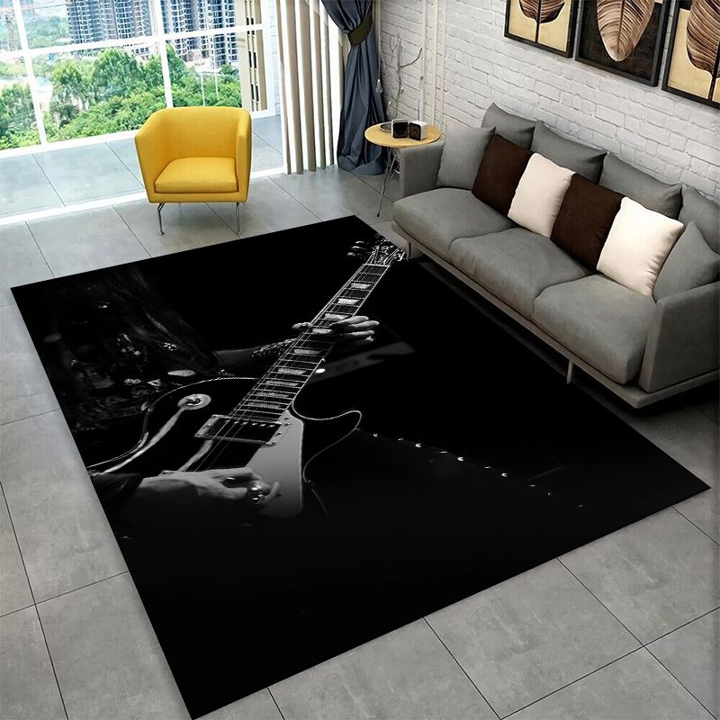 Musical Instrument Logo - Tappeto Antiscivolo con Logo Chitarra Fender