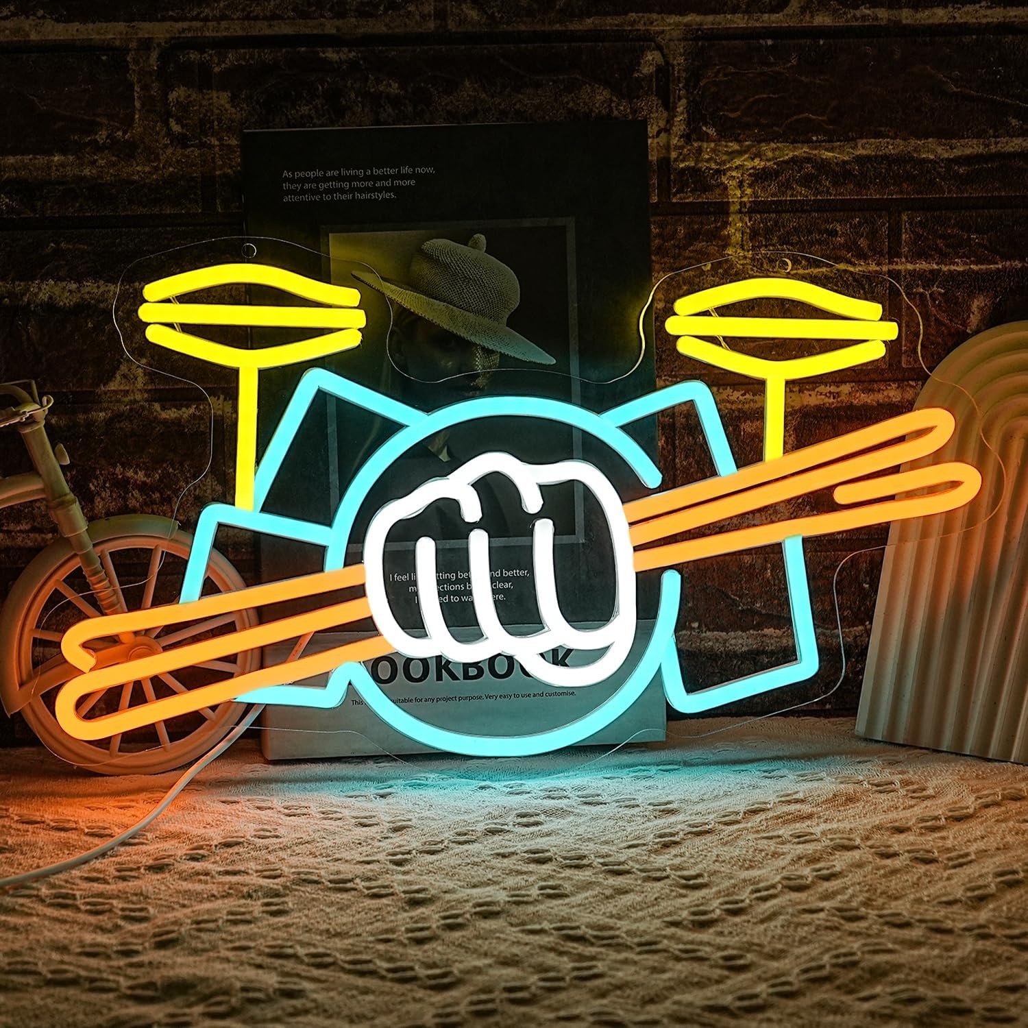 Insegna al Neon a Forma di Bat - Musical Instrument Of recensione e prezzo