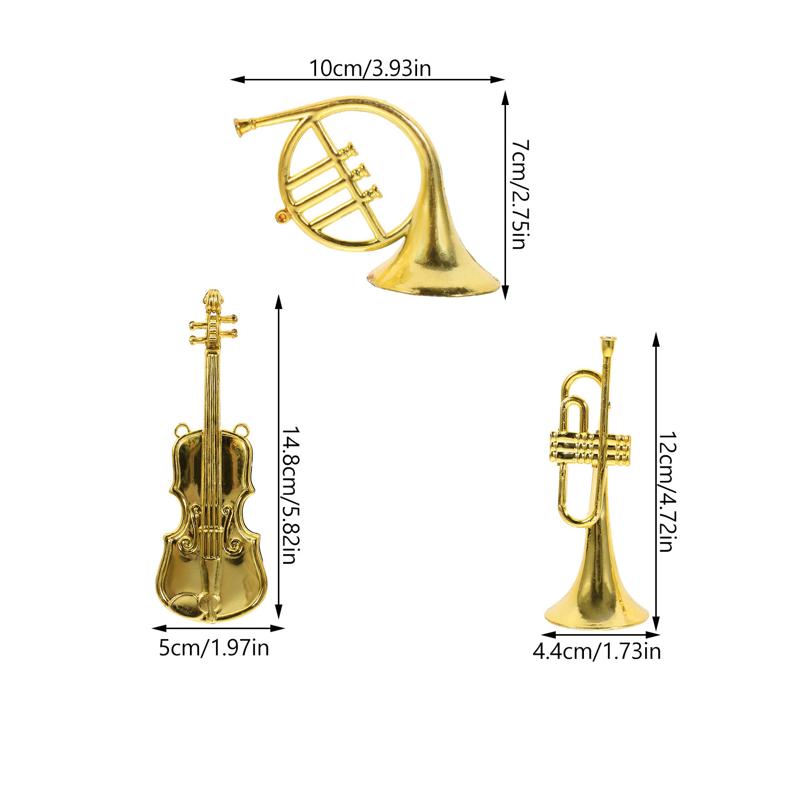Set di 12 Mini Strumenti Music - Musical Instrument Xmas Ornaments recensione e prezzo
