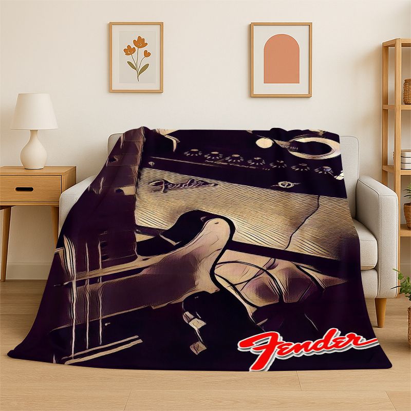 Coperta in morbido flanella co - Musical Instrument Logo recensione e prezzo