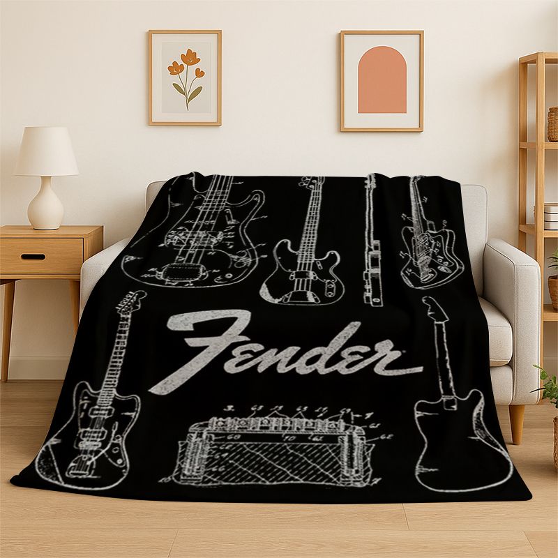 Coperta in morbido flanella co - Musical Instrument Logo recensione e prezzo