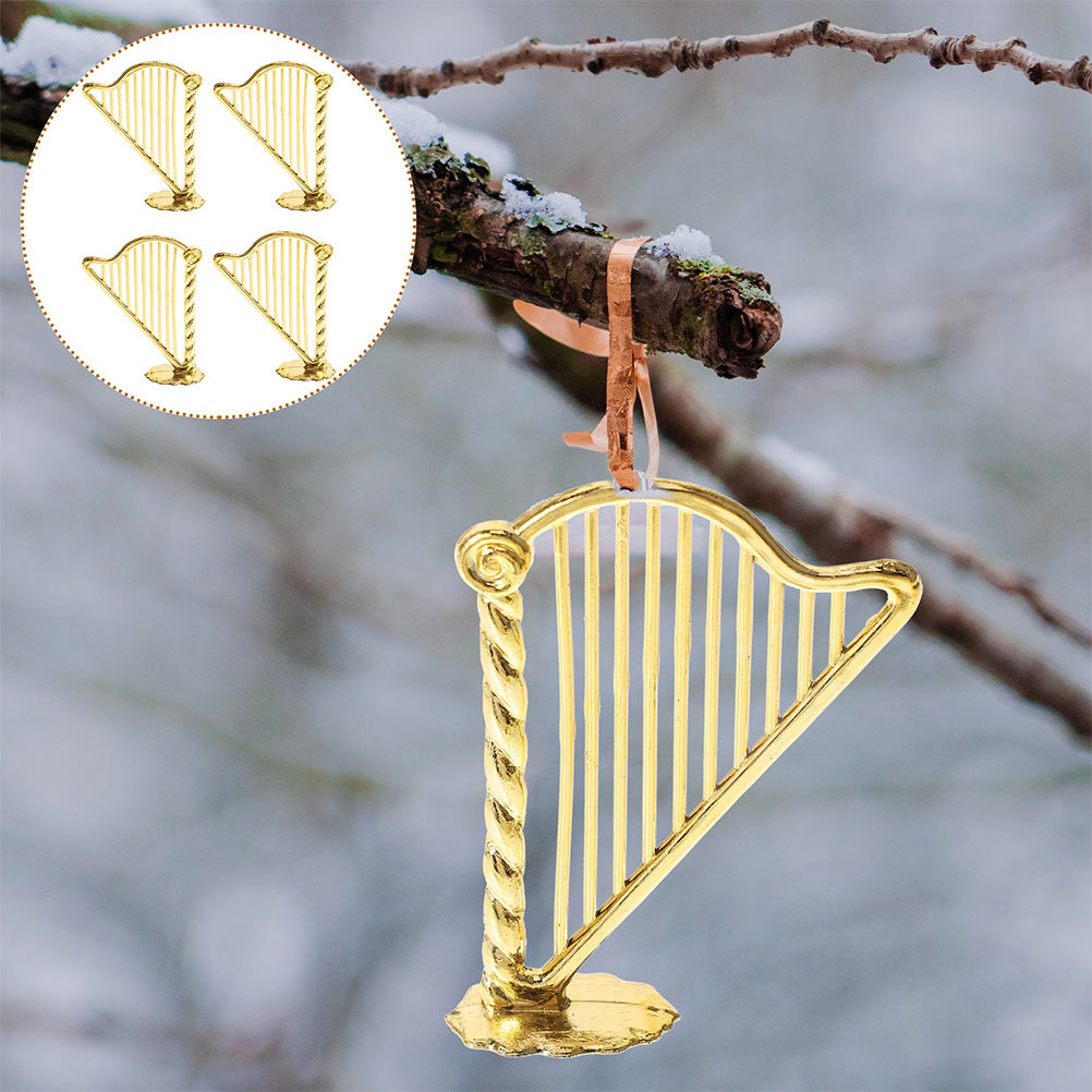 15 Pezzi Miniature di Arpe, Or - Musical Instrument Xmas Ornaments recensione e prezzo