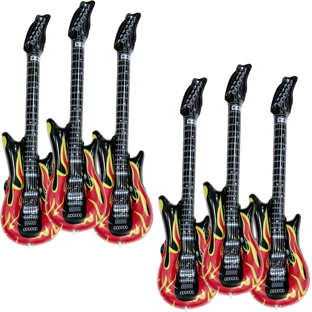 Set di 6 Chitarre Gonfiabili a - Musical Instruments Game recensione e prezzo