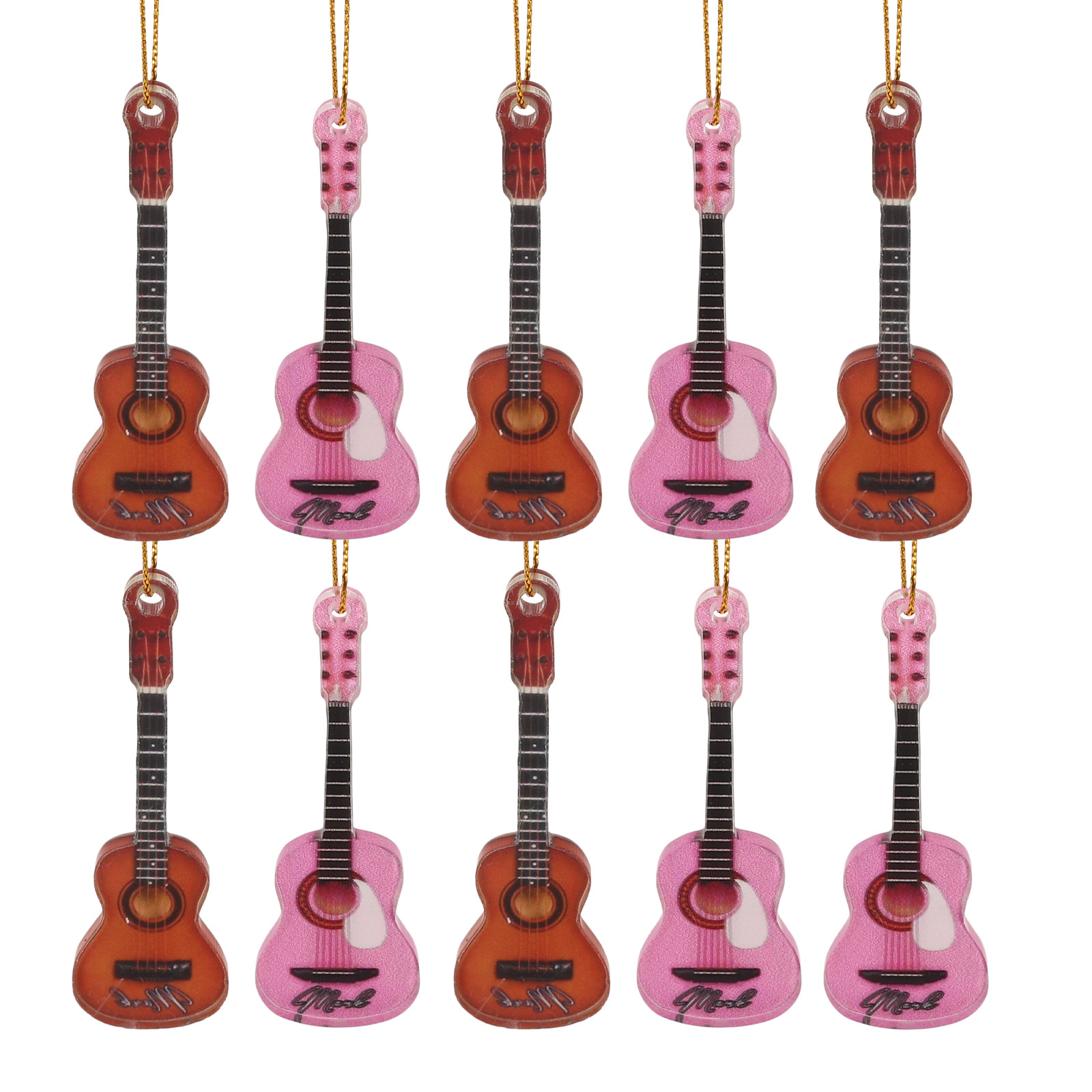 10 Pezzi Mini Chitarre Nataliz - Musical Instrument Xmas Ornaments recensione e prezzo