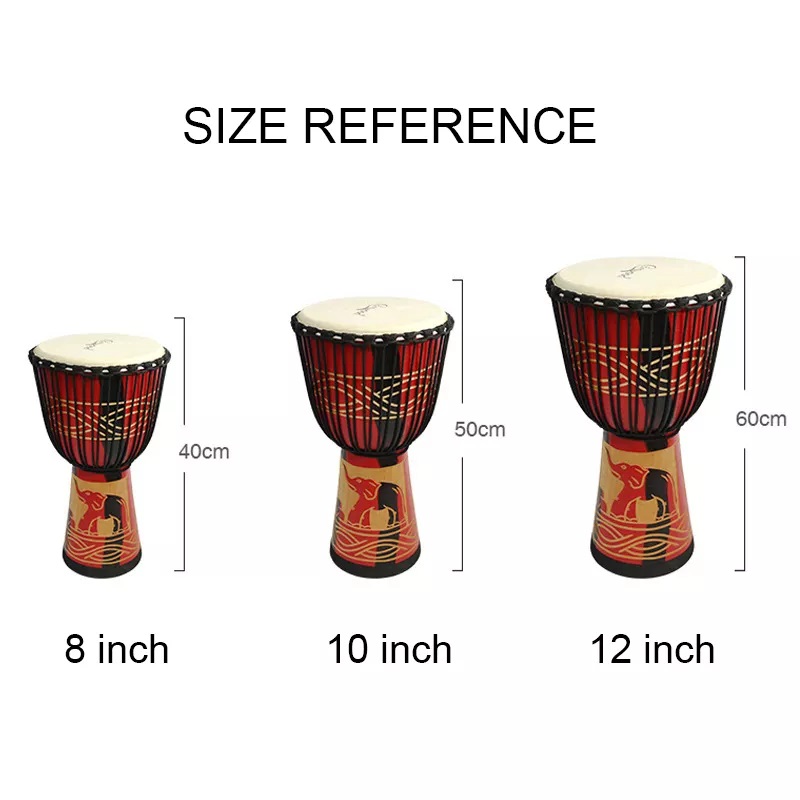 Tamburo Djembe africano da 12  - Musical Instrument Logo recensione e prezzo